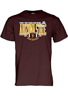 Blue 84 Arizona State Sun Devils Maroon 2025 Sun Bowl Short Sleeve T Shirt