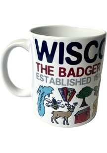 Wisconsin State Mug Ceramic Mug - Blue