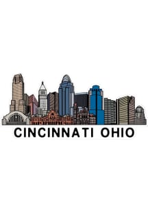 Cincinnati Color Skyline Stickers