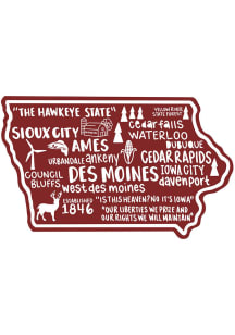 Iowa Map Stickers