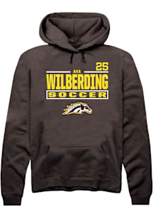 Ava Wilberding Western Michigan Broncos Mens Brown NIL Stacked Box Player Hood