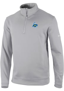 Mens Drexel Dragons Ash Columbia Wickham Hills Vintage Qtr Zip Pullover