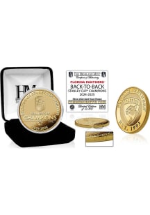 Florida Panthers 2025 Stanley Cup Champions Gold plated Collectible Coin