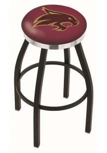Black Northwestern Wildcats Double-Ring Swivel Pub Stool
