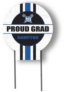 Hampton University KH Sports Fan Grad graduation graphic Yard Sign - White