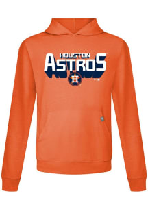 Levelwear Houston Astros Mens Orange Relay Retro 3D Hood