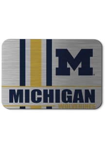 Grey Michigan Wolverines Aluminium Mousepad