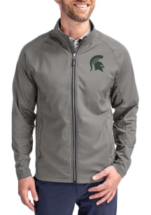 Graphite Michigan State Spartans Cutter and Buck Mens Adapt Eco Big and Tall Light Weight Jacket