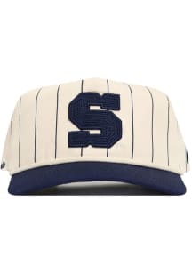 No Rivals Ivory Penn State Nittany Lions Pinstripe Rope Adjustable Hat