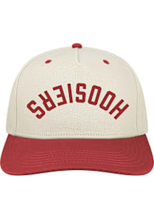 Indiana Hoosiers Heritage Upside Down Text Adjustable Hat - Ivory