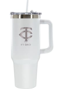 Minnesota Twins Dad 40oz Stainless Steel Tumbler - White