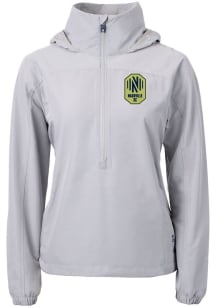 Cutter and Buck Nashville SC Womens Grey Charter Eco Long Sleeve Pullover