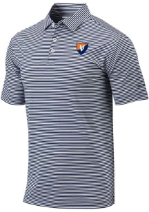 Mens Illinois Fighting Illini Navy Blue Columbia Vault Heat Seal Omni Wick Club Invite Short Sleev..