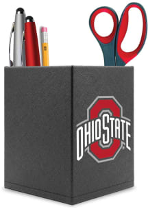Black Ohio State Buckeyes Logo Desk Caddy