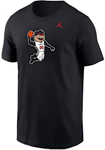 Nike Cincinnati Bearcats Black Bearcat Playing Basketball Short Sleeve T Shirt