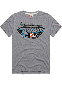 Homage Cleveland Rockers Grey Primary Logo Short Sleeve Fashion T Shirt