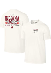 Indiana Hoosiers Ivory 2026 Rose Bowl Champions Short Sleeve T Shirt