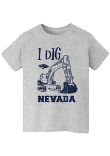 Vive La Fete Nevada Wolf Pack Youth Grey Excavator Short Sleeve T-Shirt