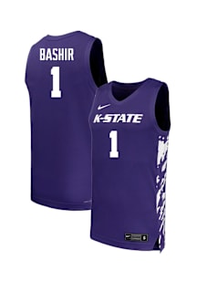 Abdi Bashir  Nike K-State Wildcats Purple NIL Name And Number Jersey