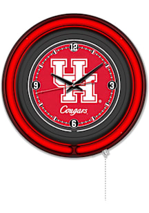 Houston Cougars Double Neon Wall Clock