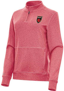 Antigua Phoenix Rising FC Womens Red Crush Qtr Zip