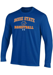 Under Armour Boise State Broncos Blue Basketball Performance Long Sleeve T Shirt