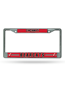 Cincinnati Bearcats Decal Chrome License Plate Frame - Silver