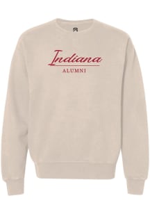 Womens Indiana Hoosiers Natural Summit Sportswear Alumni Crew Sweatshirt