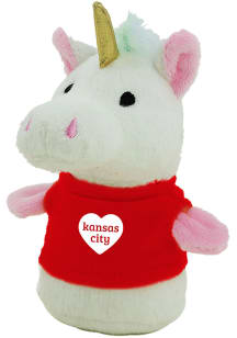 Kansas City Unicorn with Heart Tee Plush