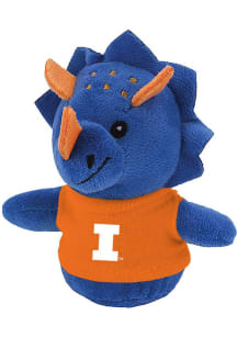 Orange Illinois Fighting Illini Triceratops Plush