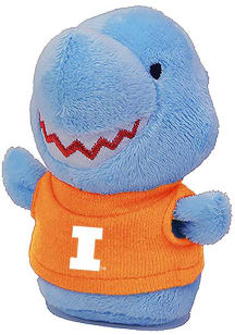 Orange Illinois Fighting Illini Shark Plush