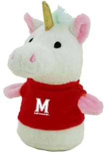 Red Maryland Terrapins Unicorn Plush