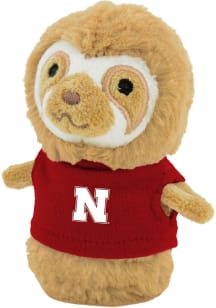 Red Nebraska Cornhuskers Sloth Plush