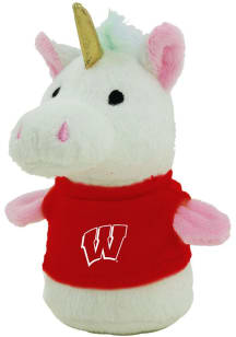 Red Wisconsin Badgers Unicorn Plush