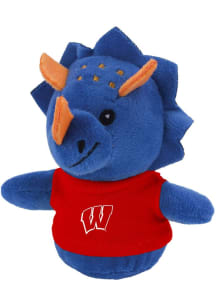 Red Wisconsin Badgers Triceratops Plush