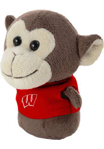 Red Wisconsin Badgers Monkey Plush