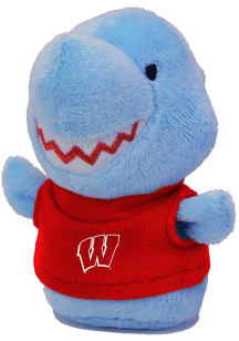 Red Wisconsin Badgers Shark Plush