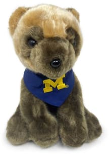 Brown Michigan Wolverines 8 Inch Mascot Design Plush