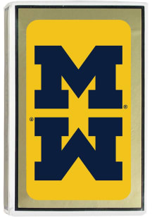 Yellow Michigan Wolverines Yellow Playing Cards