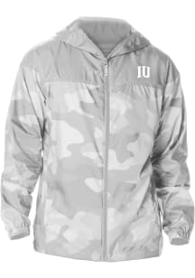 Columbia Indiana Hoosiers Mens Grey Heat Seal Camo Flash Challenger Light Weight Jacket