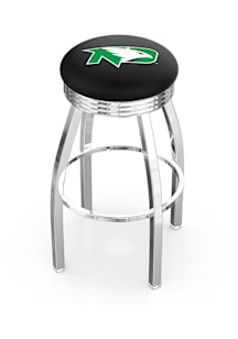 North Dakota Fighting Hawks 3 Ring Chrome Seat Pub Stool - Silver