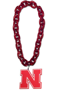 Red Nebraska Cornhuskers Fan Chain Spirit Necklace