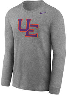 Nike Evansville Purple Aces Grey Legend Long Sleeve T-Shirt