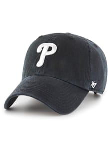 47 Philadelphia Phillies Clean Up Adjustable Adjustable Hat - Black