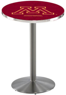 Minnesota Golden Gophers Stainless Round Base Pub Table