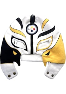 Forever Collectibles Pittsburgh Steelers Black Novelty Plush Lucha Mask Mens Knit Hat
