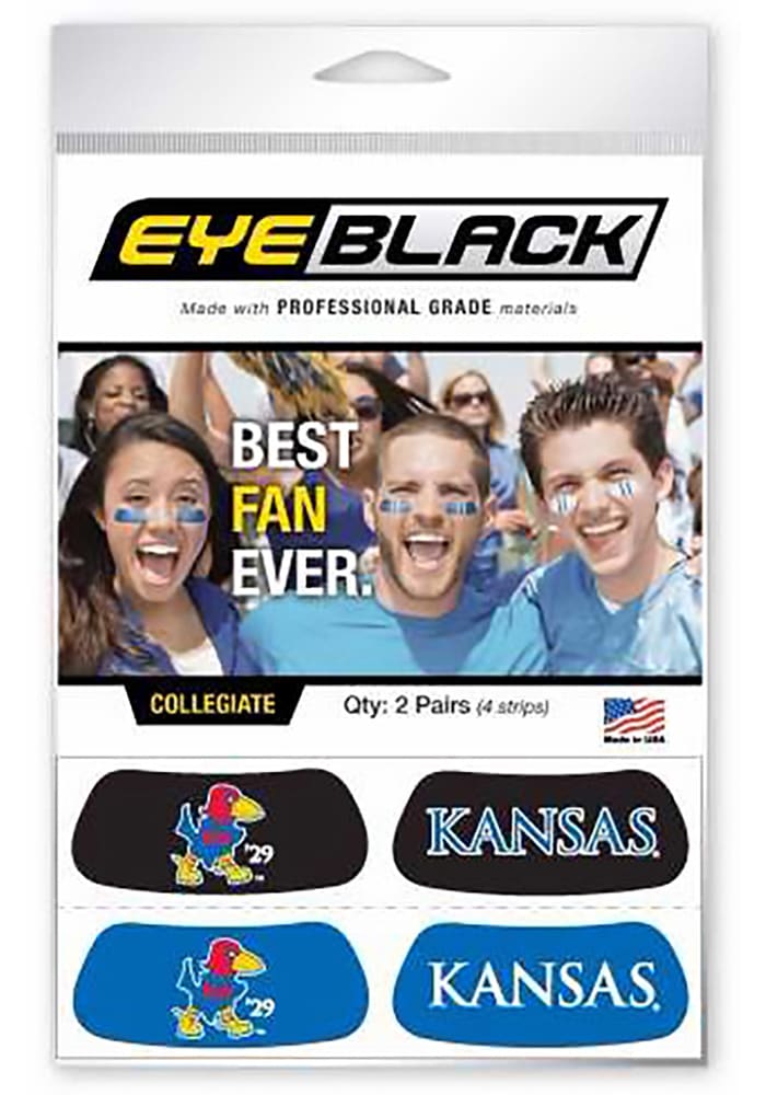 Kansas Jayhawks Eye Black Tattoo