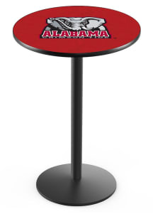 Alabama Crimson Tide Elephant Black Round Base Pub Table