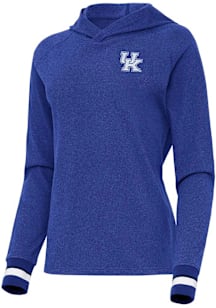 Antigua Kentucky Wildcats Womens Blue Trek Hooded Sweatshirt