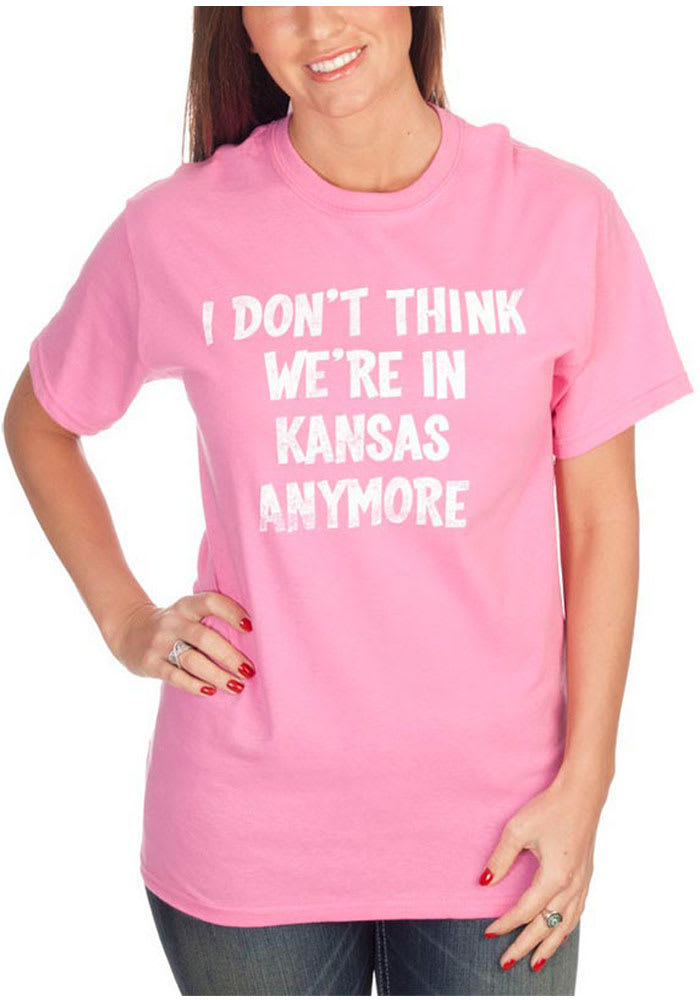 Wizard of Oz Womens Pink Not In Kansas Short Sleeve T Shirt